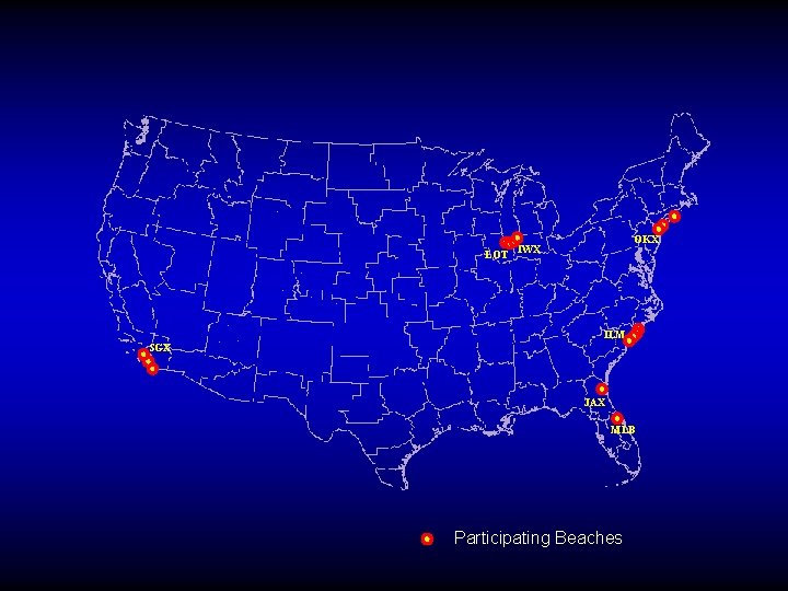 LOT OKX IWX ILM SGX JAX : MLB Participating Beaches 