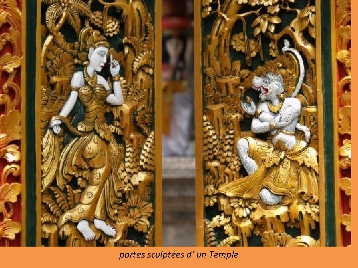 portes sculptées d’ un Temple 