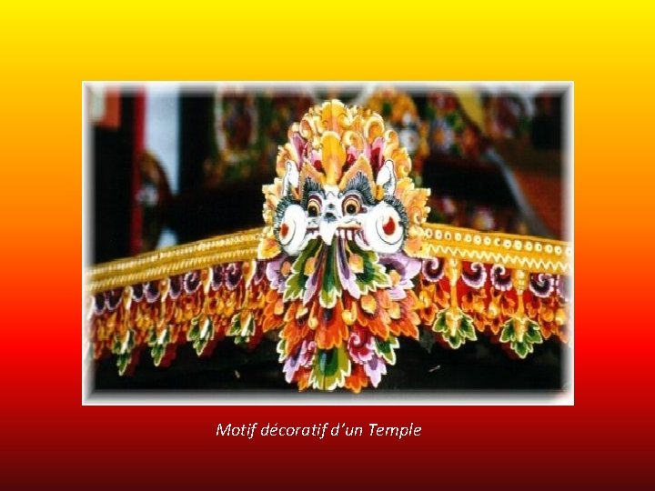 Motif décoratif d’un Temple 