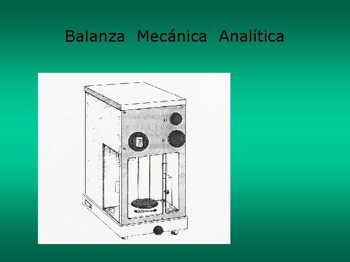 Balanza Mecánica Analítica 