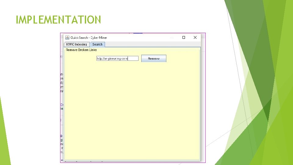 IMPLEMENTATION 