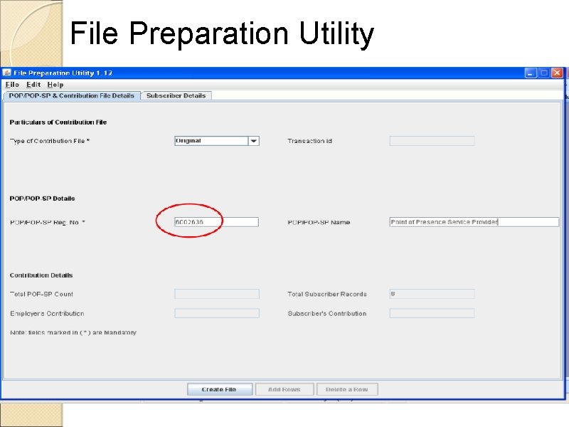File Preparation Utility 