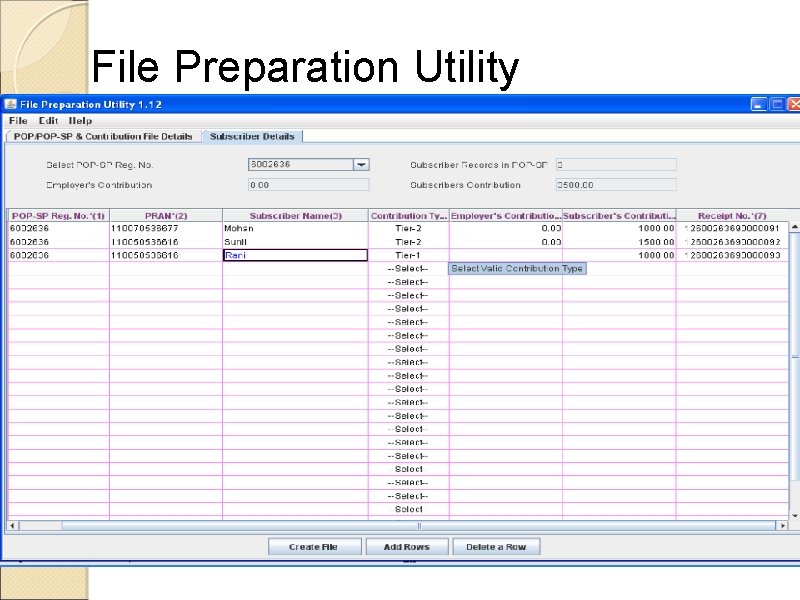 File Preparation Utility 