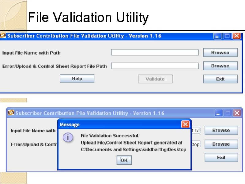 File Validation Utility 