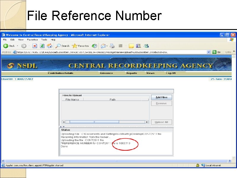 File Reference Number 