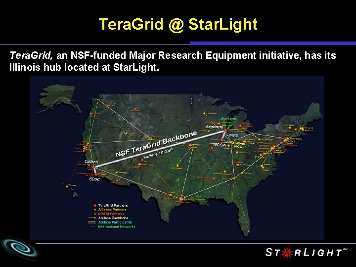 Tera. Grid @ Star. Light Tera. Grid, an NSF-funded Major Research Equipment initiative, has