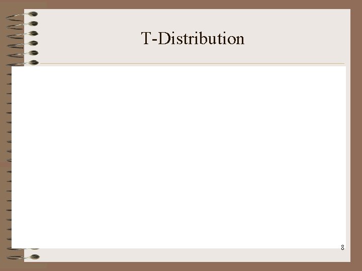 T-Distribution 8 