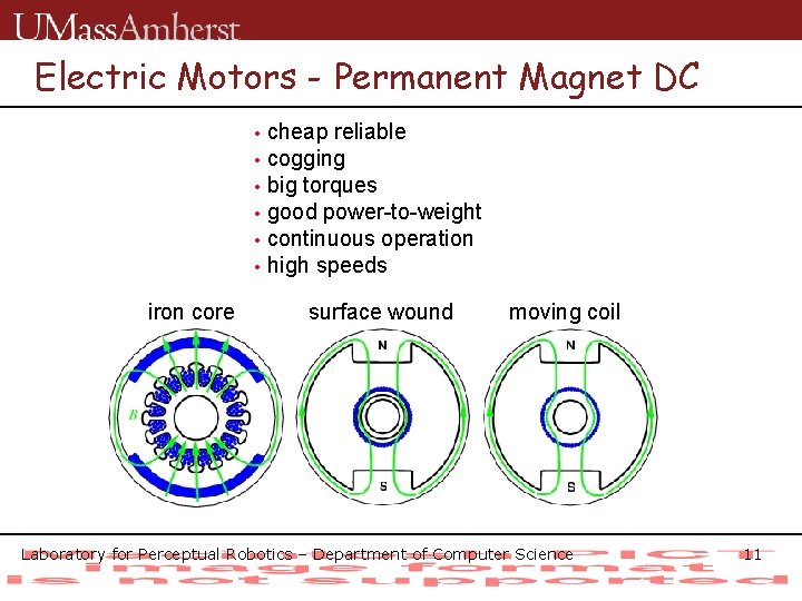 Electric Motors - Permanent Magnet DC cheap reliable • cogging • big torques •