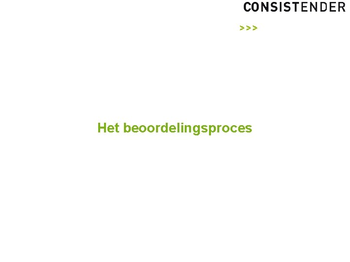 Het beoordelingsproces 