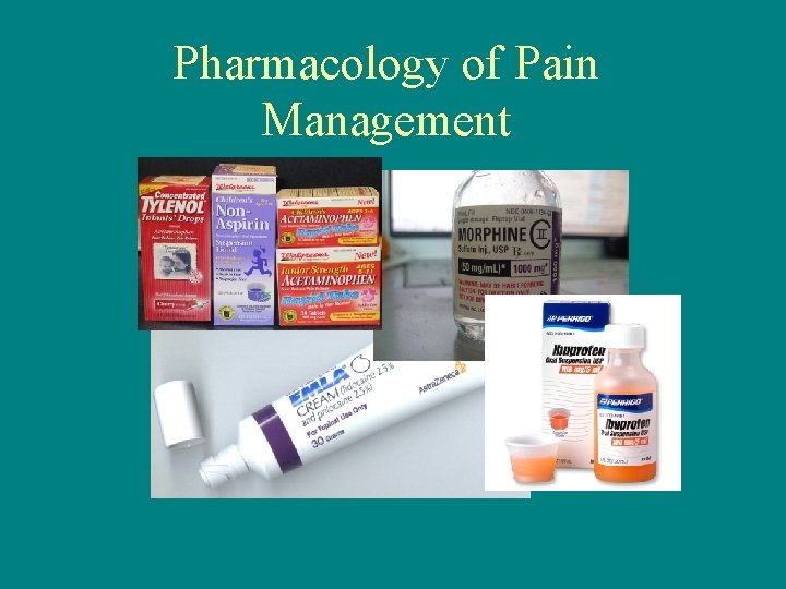 Pharmacology of Pain Management 