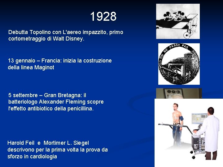 1928 Debutta Topolino con L'aereo impazzito, primo cortometraggio di Walt Disney. 13 gennaio –