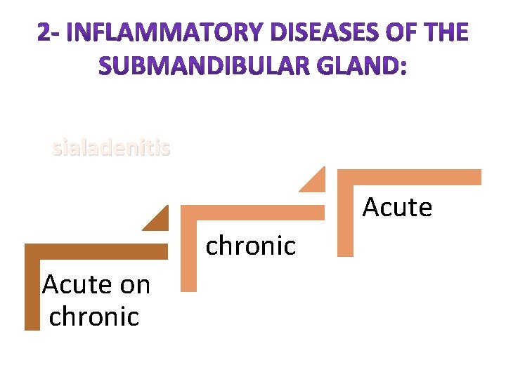 sialadenitis Acute chronic Acute on chronic 