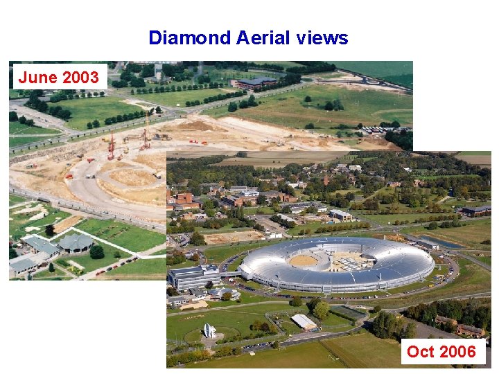 Diamond Aerial views June 2003 Oct 2006 