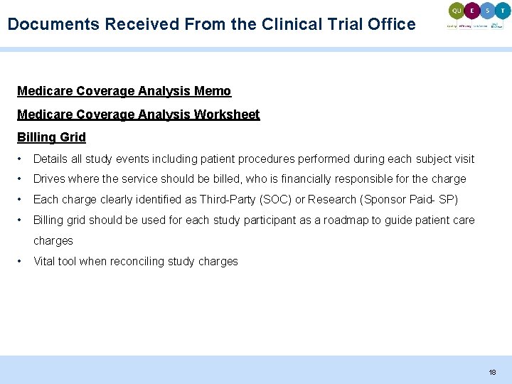 Documents Received From the Clinical Trial Office Medicare Coverage Analysis Memo Medicare Coverage Analysis Documents Received From the Clinical Trial Office Medicare Coverage Analysis Memo Medicare Coverage Analysis