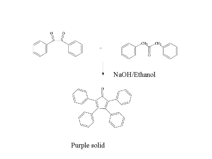 Na. OH/Ethanol Purple solid 