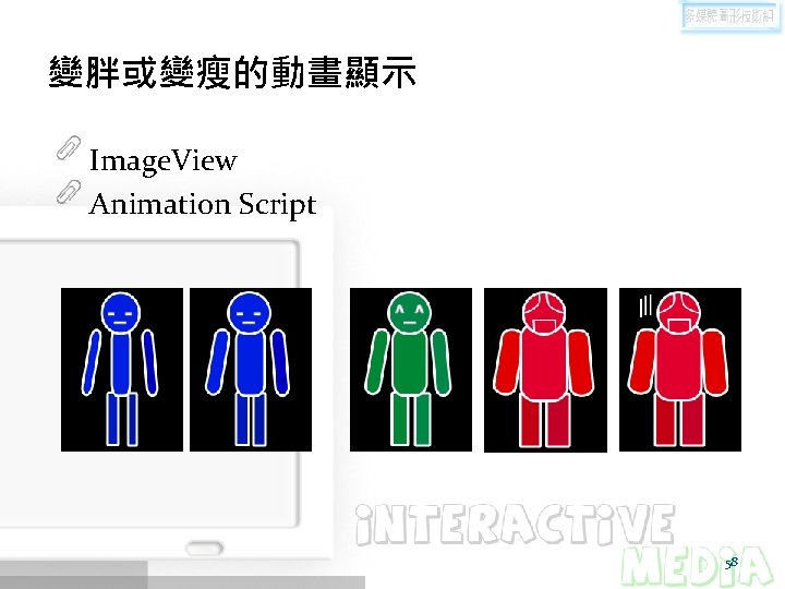 變胖或變瘦的動畫顯示 Image. View Animation Script 58 