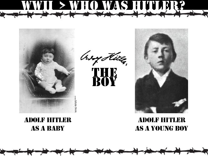 wwii > who was hitler? the boy adolf hitler as a baby adolf hitler