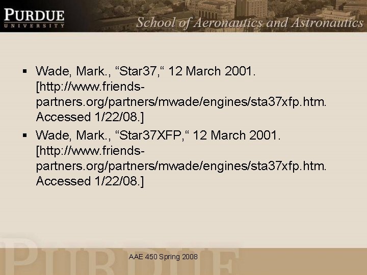 § Wade, Mark. , “Star 37, “ 12 March 2001. [http: //www. friendspartners. org/partners/mwade/engines/sta