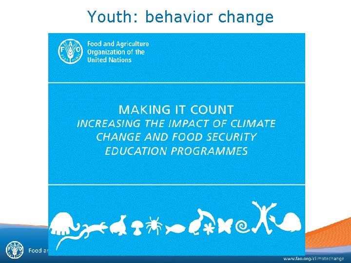 Youth: behavior change 