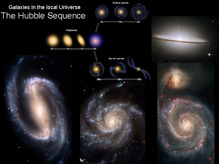 Galaxies in the local Universe The Hubble Sequence 