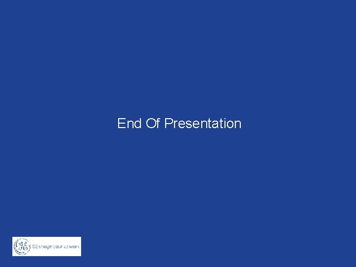 End Of Presentation 9 