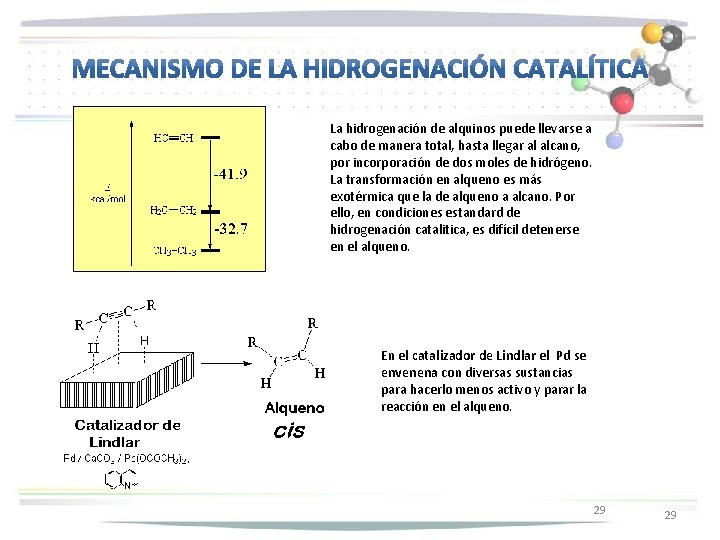 La hidrogenación de alquinos puede llevarse a cabo de manera total, hasta llegar al