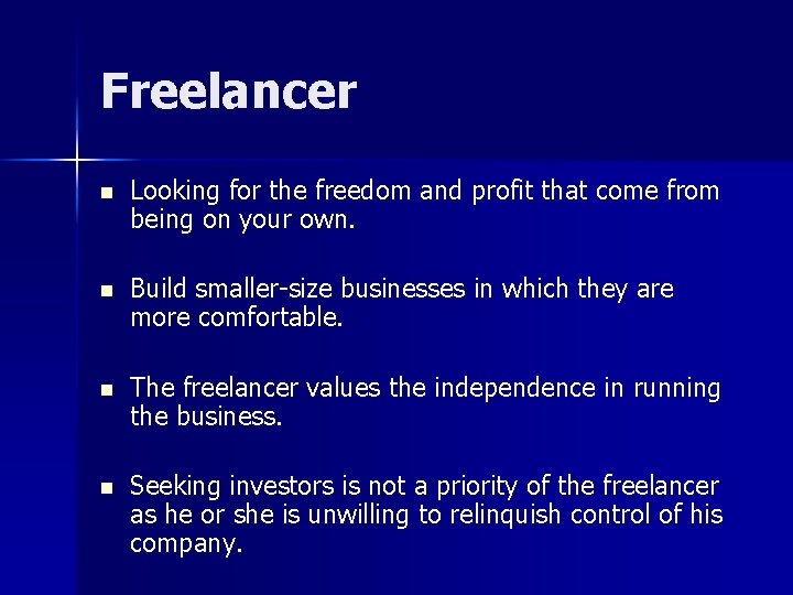 Freelancer n Looking for the freedom and profit that come from being on your