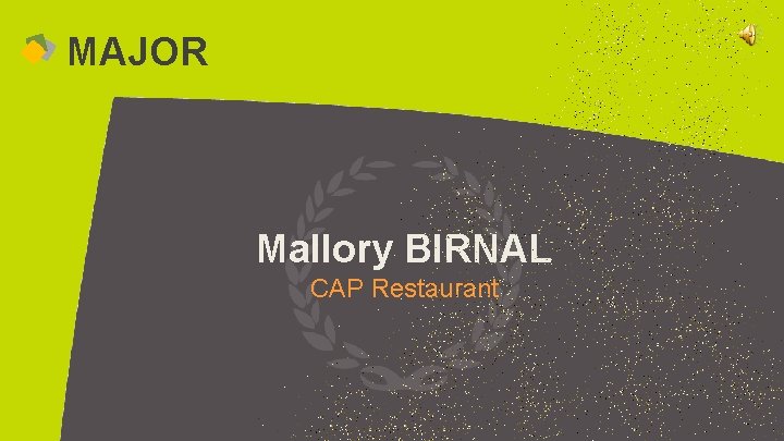 MAJOR Mallory BIRNAL CAP Restaurant 