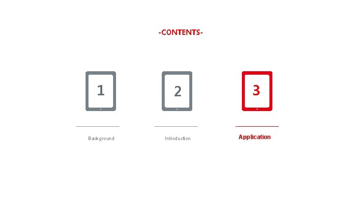 -CONTENTS- 1 2 3 Background Introduction Application 