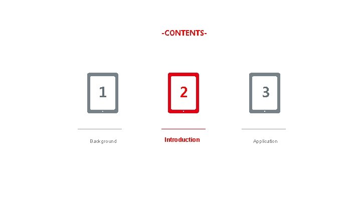 -CONTENTS- 1 2 3 Background Introduction Application 