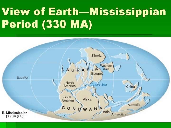 View of Earth—Mississippian Period (330 MA) 