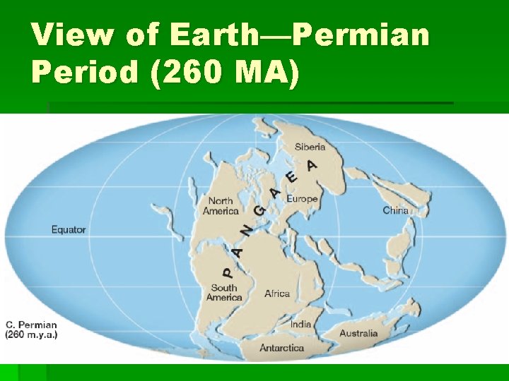 View of Earth—Permian Period (260 MA) 