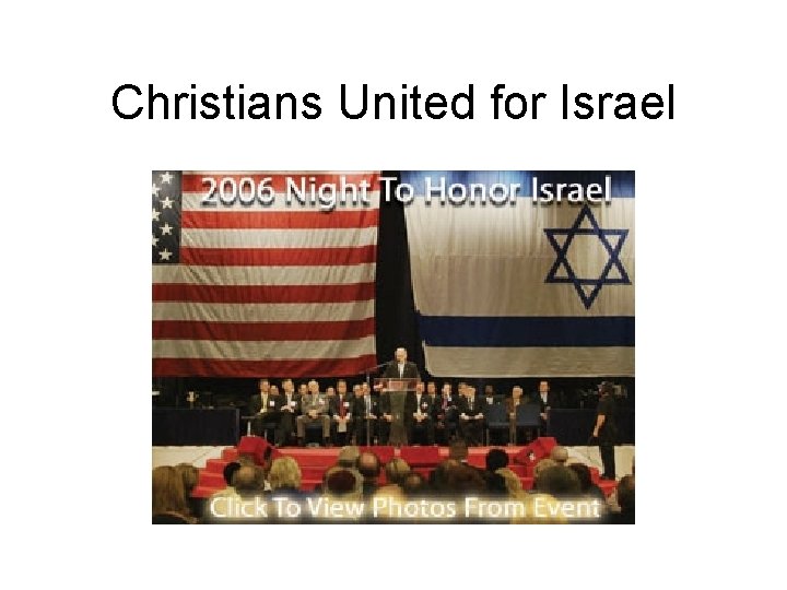 Christians United for Israel 
