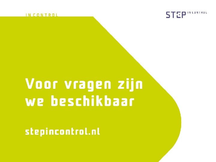 Waarom GRIP Reduceer risico’s dossieropbouw clustering inclusief ondernemingstoets fiscale correcties Optimaliseer het proces koppeling