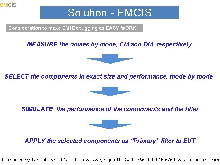 Solution EMCIS Consideration to make EMI Debugging as EASY WORK MEASURE the noises by
