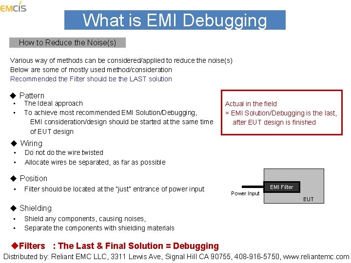What is EMI Debugging How to Reduce the Noise(s) Various way of methods can