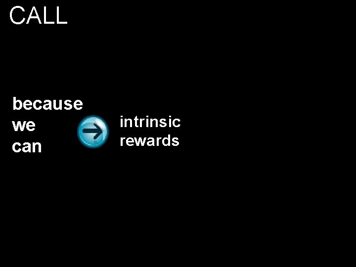 CALL because we can intrinsic rewards 