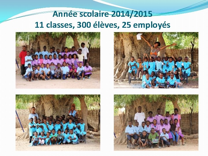 Année scolaire 2014/2015 11 classes, 300 élèves, 25 employés 