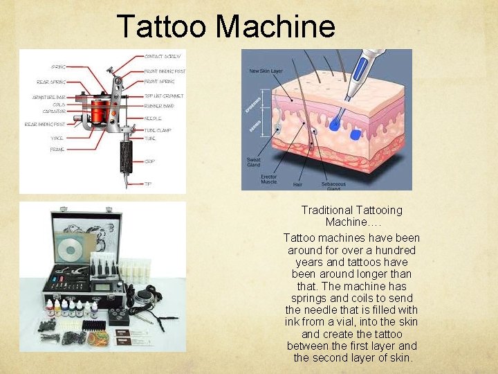 Tattoo Machine Traditional Tattooing Machine…. Tattoo machines have been around for over a hundred