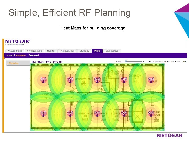 Simple, Efficient RF Planning Heat Maps for building coverage 