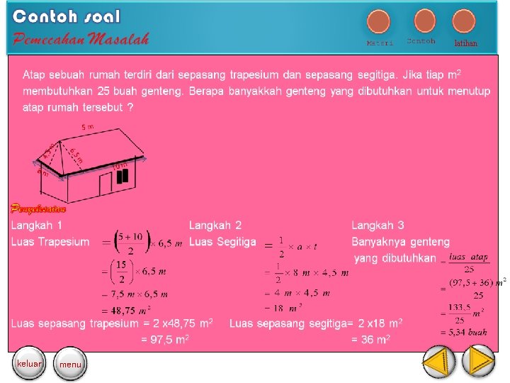 latihan keluar menu 