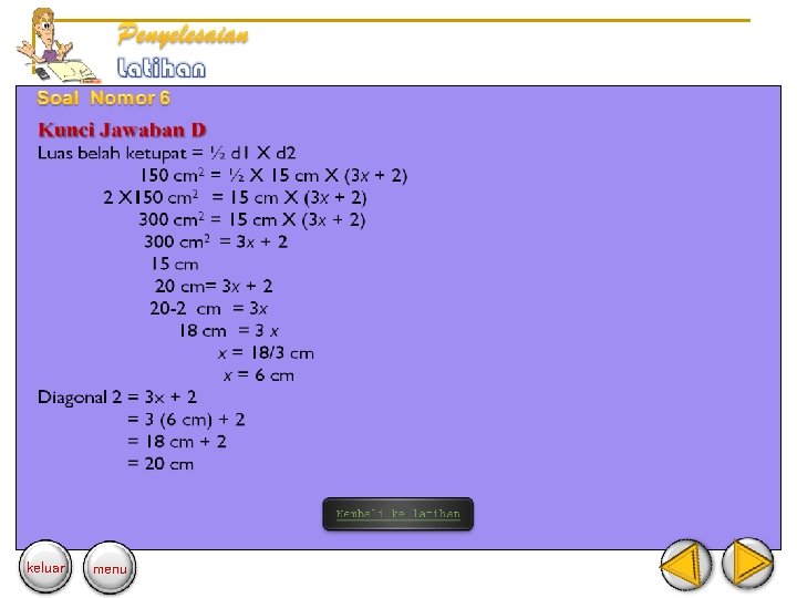 keluar menu 