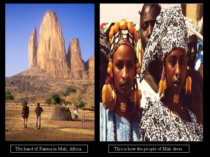 The hand of Fatima in Mali, Africa. This is how the people of Mali