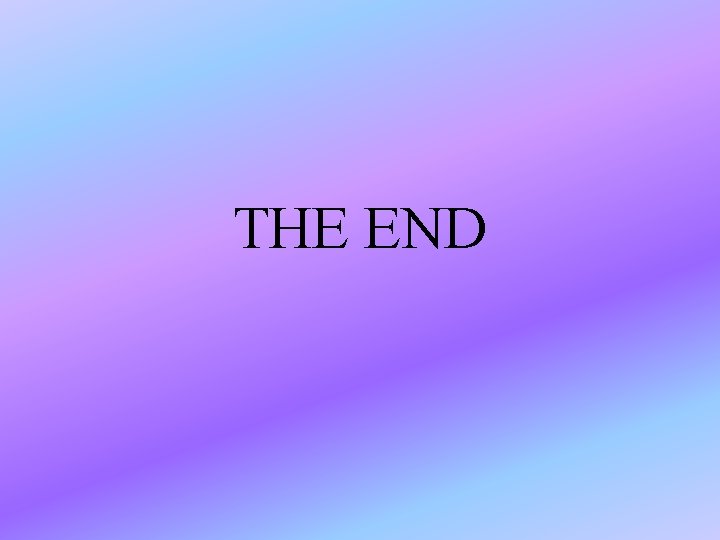 THE END 