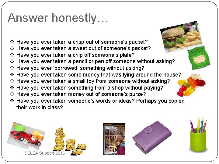 Taking things that dont belong to you www