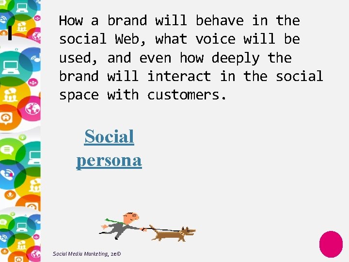 How a brand will behave in the social Web, what voice will be used,