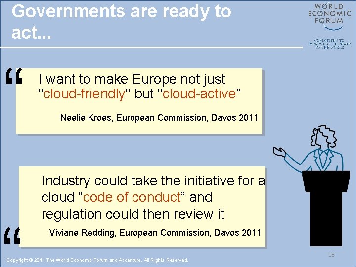 Governments are ready to act. . . “ I want to make Europe not