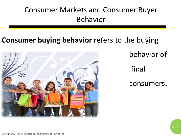 Consumer Markets and Consumer Buyer Behavior Consumer buying behavior refers to the buying behavior