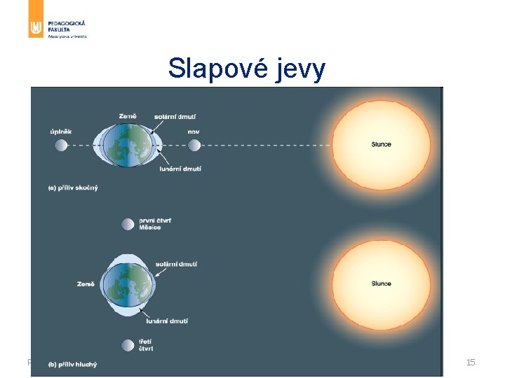 Slapové jevy Ped. F, katedra geografie 15 