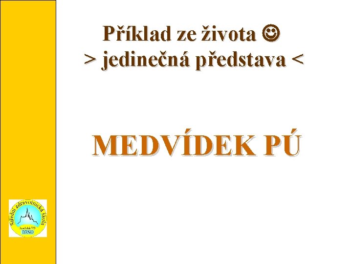 Příklad ze života > jedinečná představa < MEDVÍDEK PÚ 